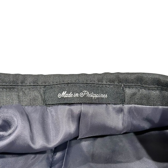 Lacrosse Mens Blazer Sports Coat Black Gray 44L Dress Formal Wool Blend Career - Picture 10 of 10